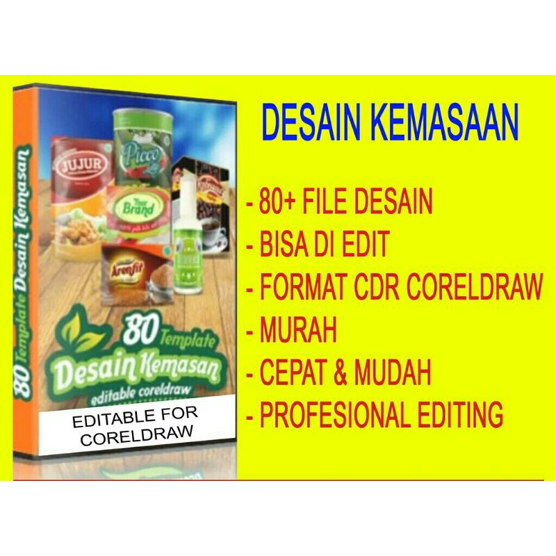 Detail Template Desain Kemasan Makanan Cdr Nomer 47