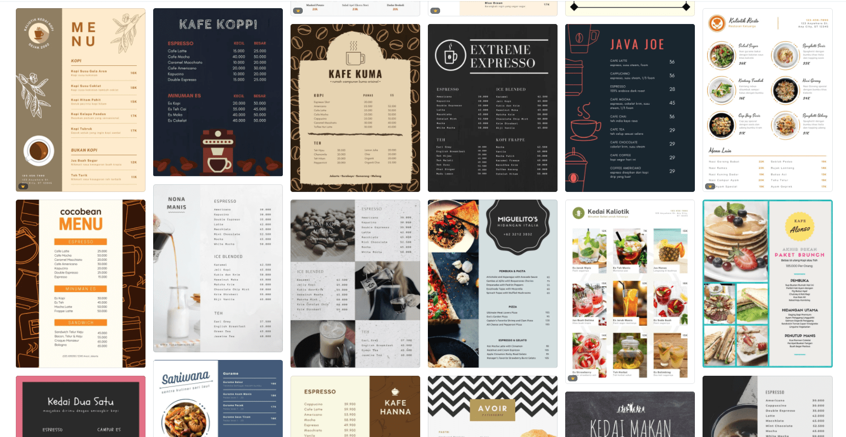 Detail Template Desain Menu Makanan Nomer 11