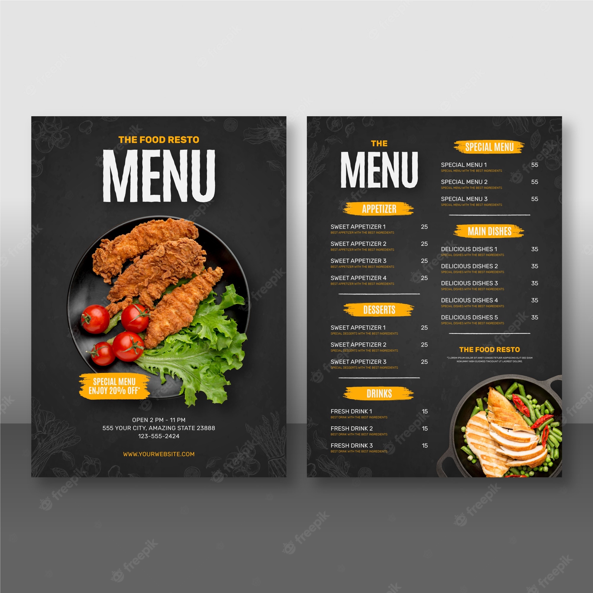 Detail Template Desain Menu Makanan Nomer 8