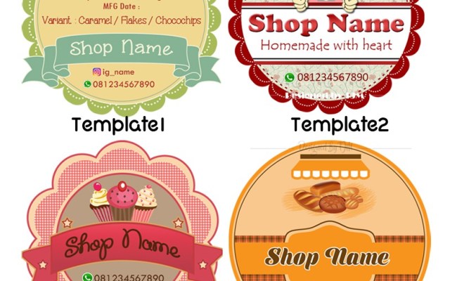 Detail Template Desain Stiker Makanan Nomer 2