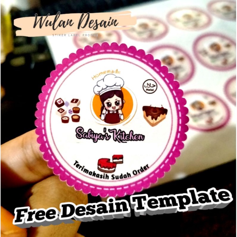 Detail Template Desain Stiker Makanan Nomer 27