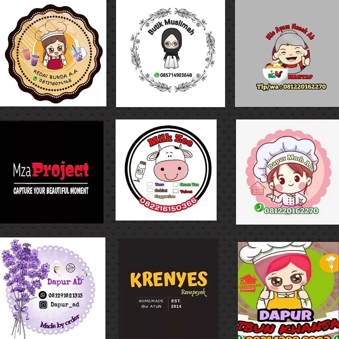 Detail Template Desain Stiker Makanan Nomer 29