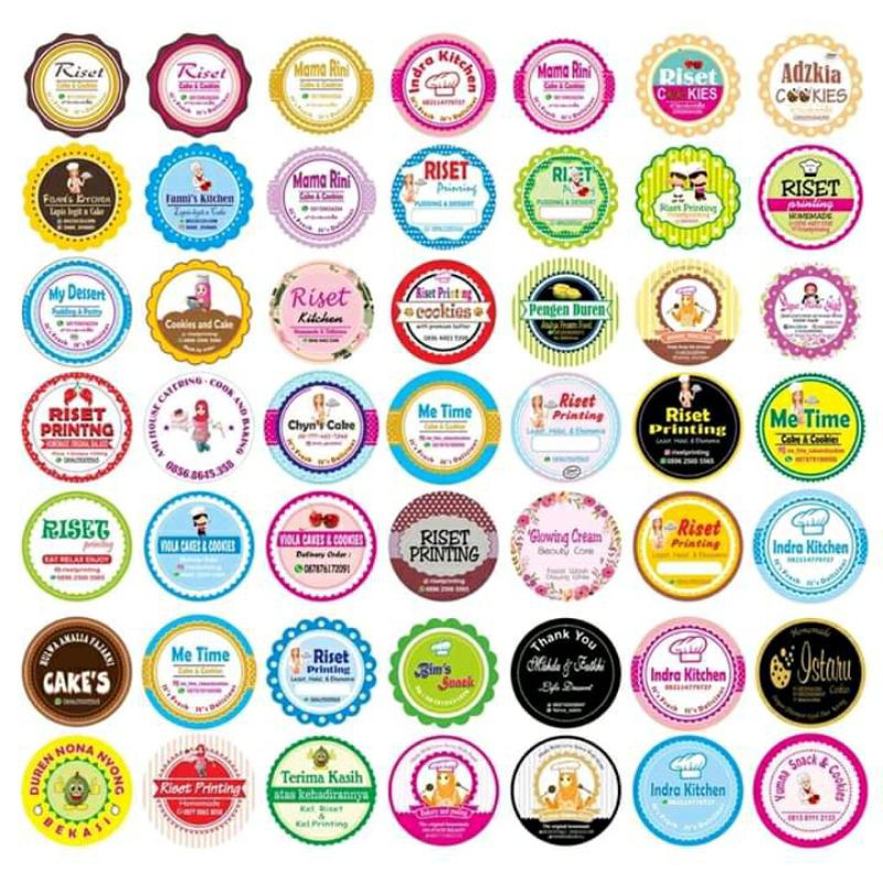 Detail Template Desain Stiker Makanan Nomer 43