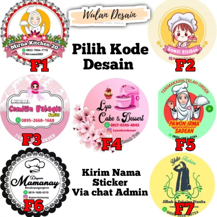 Detail Template Desain Stiker Makanan Nomer 8