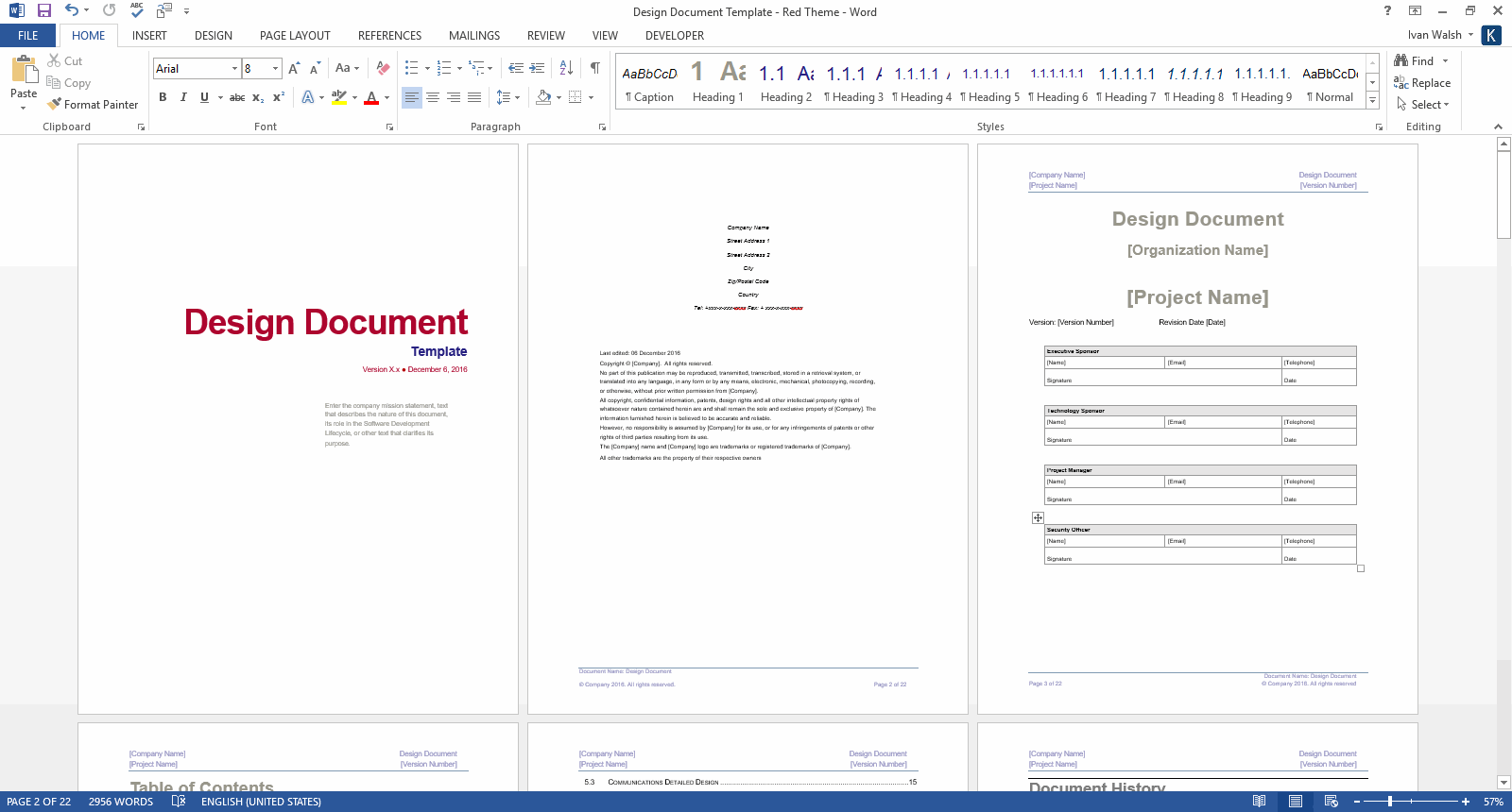 Detail Template Design Word Document Nomer 47