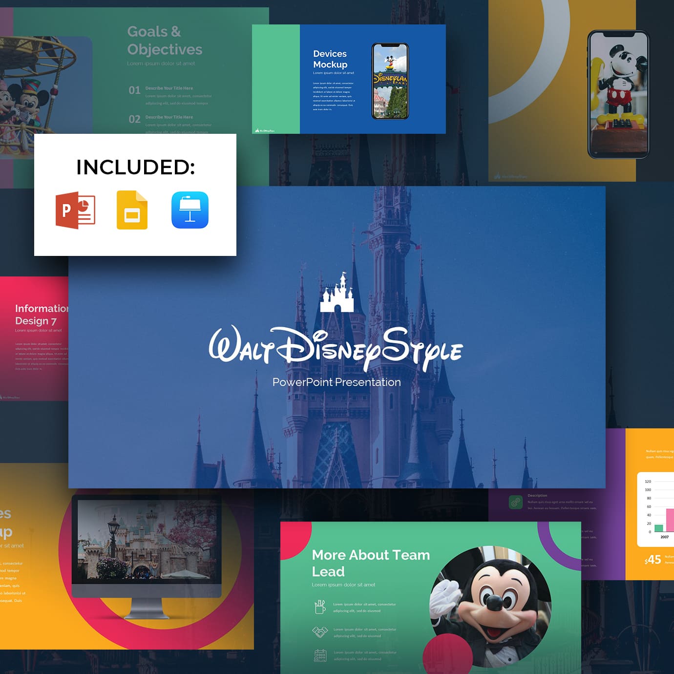 Detail Template Disney Powerpoint Nomer 10