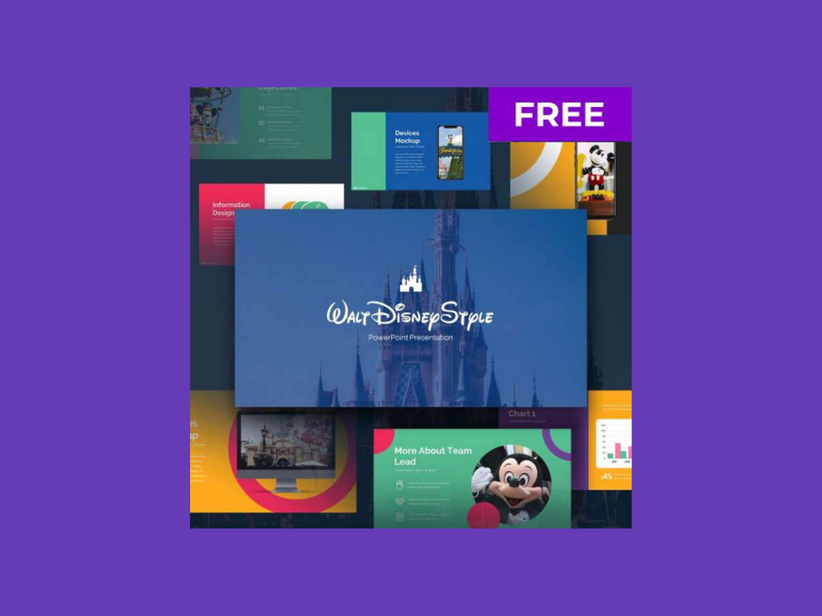 Detail Template Disney Powerpoint Nomer 14