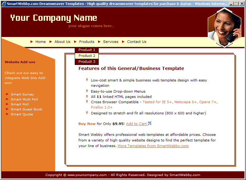 Detail Template Dreamweaver Html Nomer 17