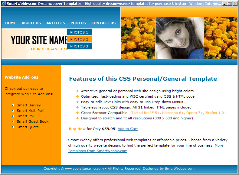 Detail Template Dreamweaver Html Nomer 39