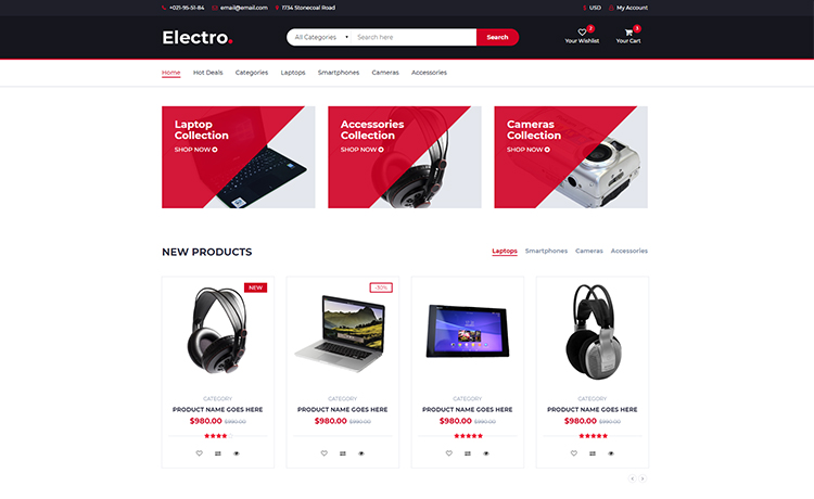Detail Template E Commerce Nomer 4