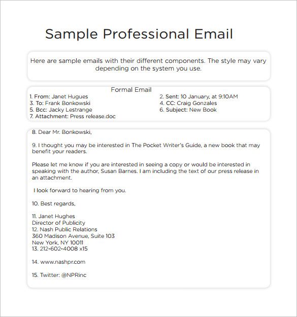 Detail Template Email Formal Nomer 25