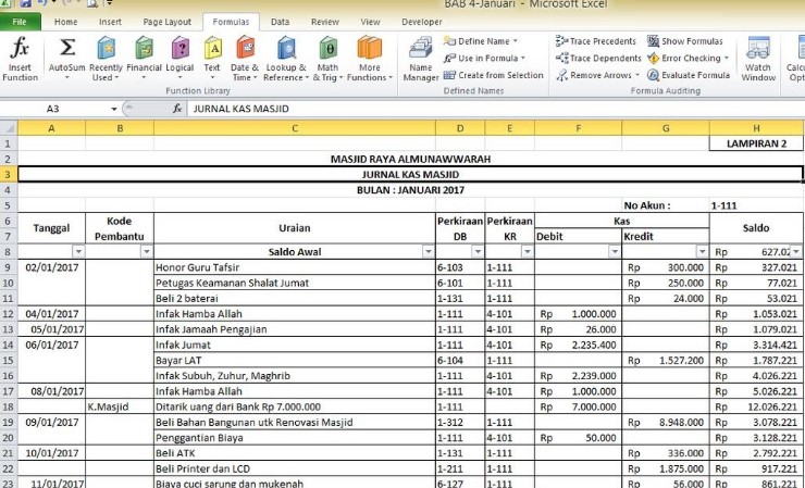Detail Template Excel Laporan Keuangan Nomer 4