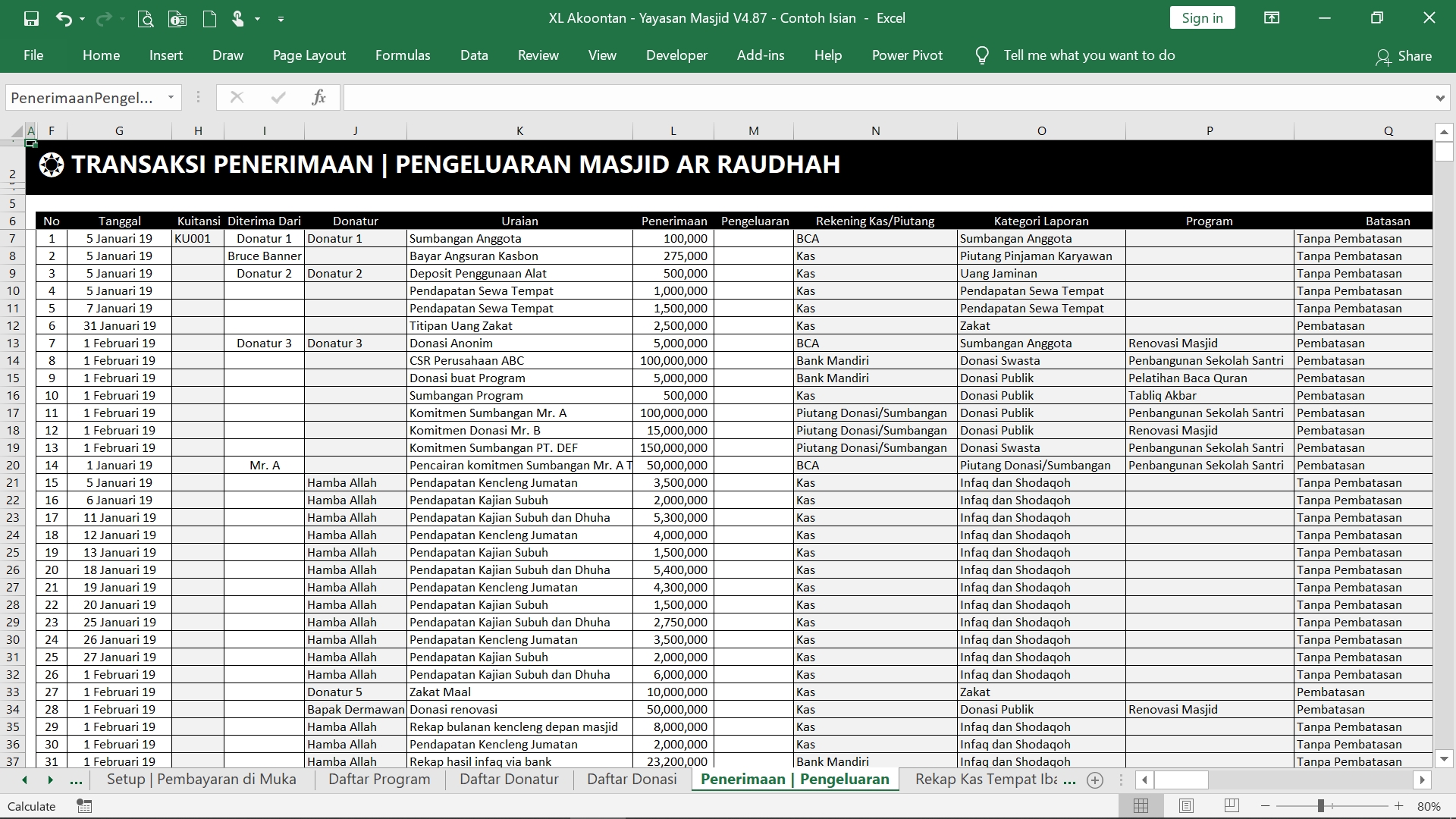 Detail Template Excel Pengeluaran Harian Nomer 51