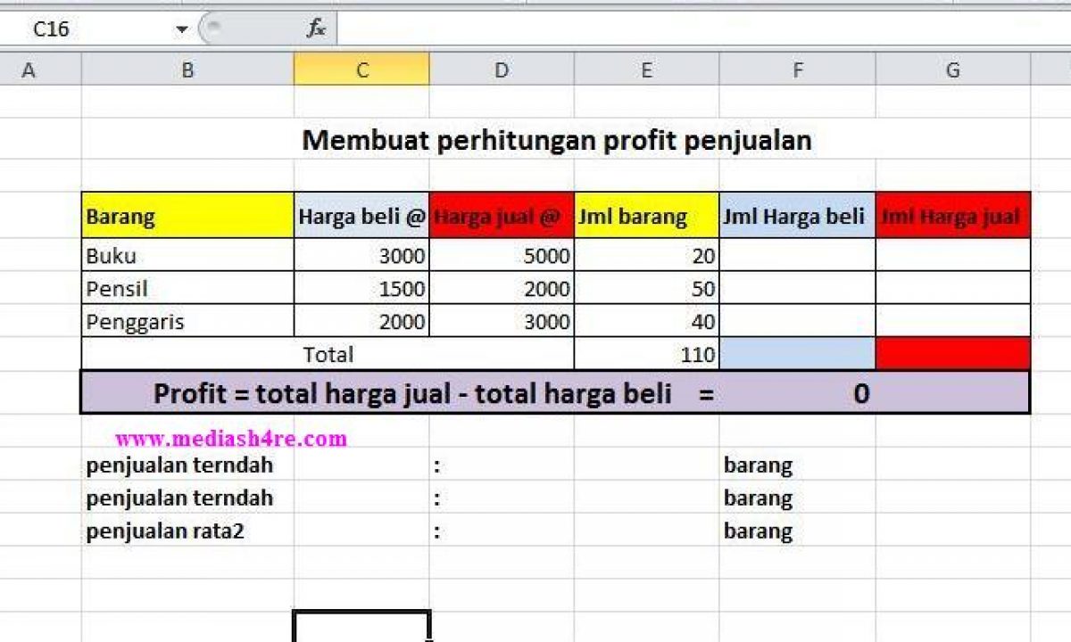 Detail Template Excel Penjualan Nomer 16