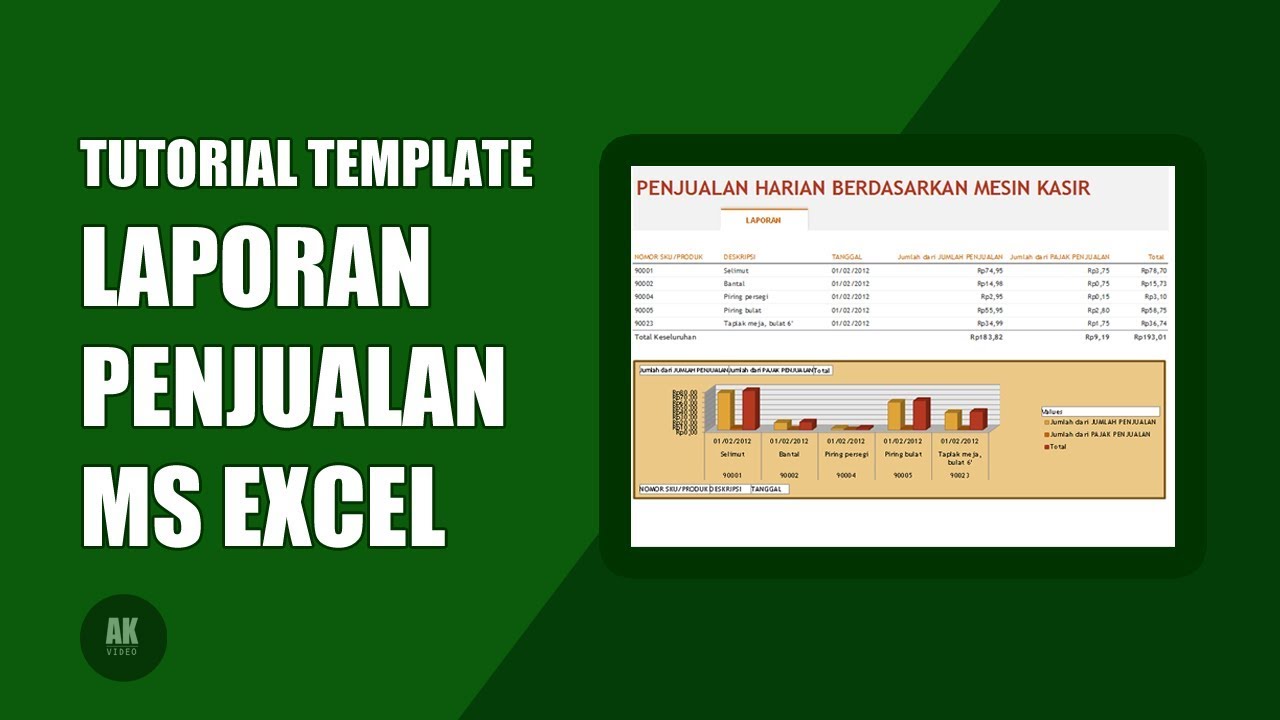 Detail Template Excel Penjualan Nomer 28