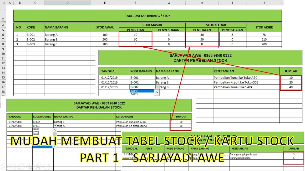Detail Template Excel Stok Barang Nomer 26