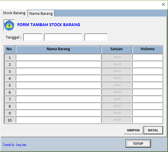 Template Excel Stok Barang 48 Koleksi Gambar