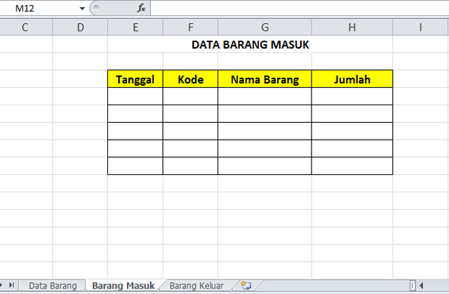 Detail Template Excel Stok Barang Nomer 42