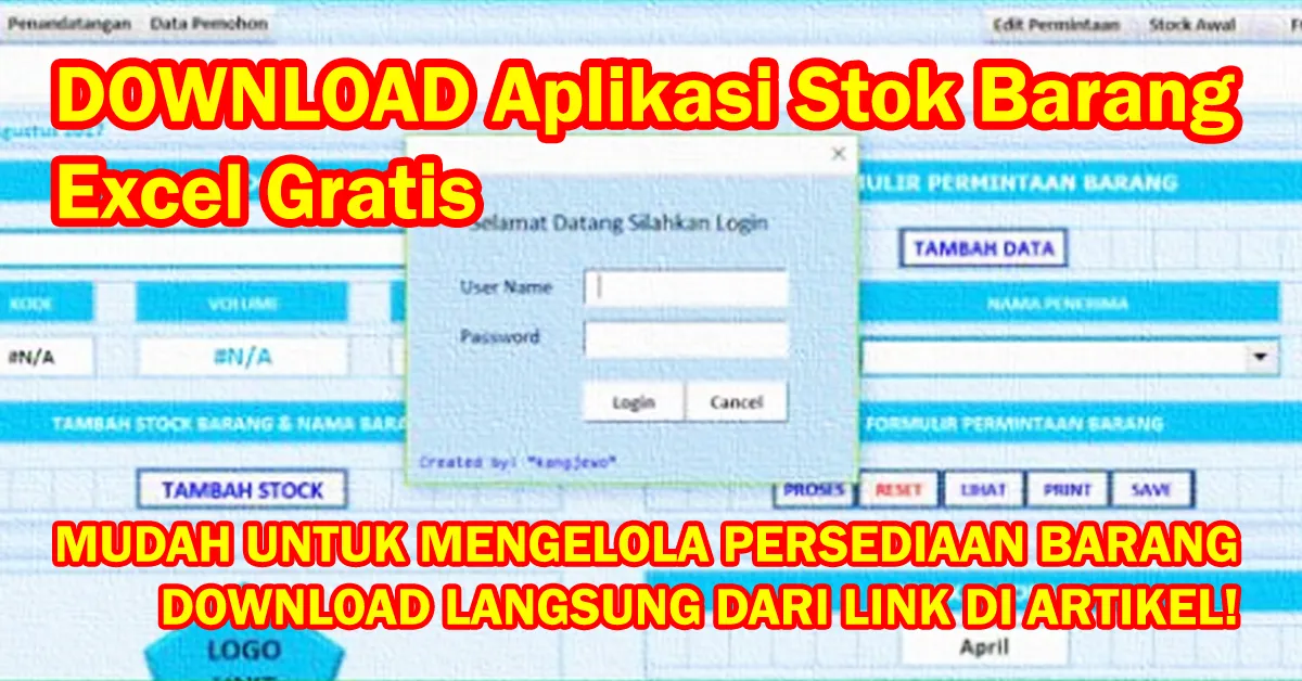 Detail Template Excel Stok Barang Nomer 47