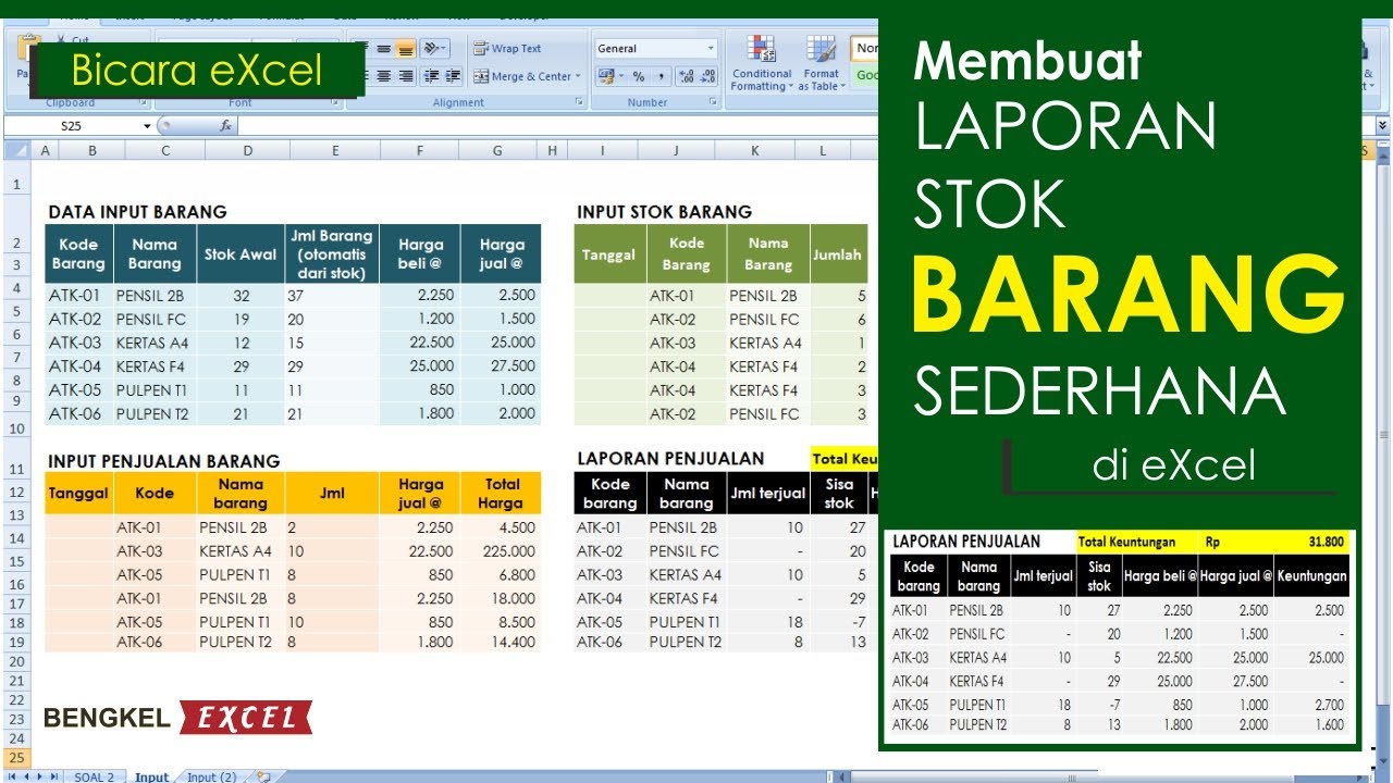Detail Template Excel Stok Barang Nomer 7