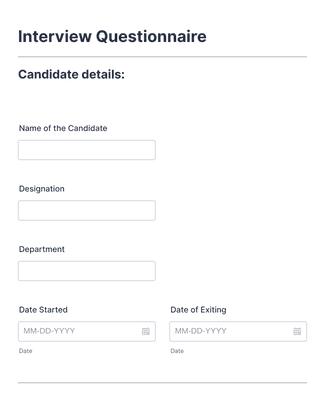 Detail Template Exit Interview Form Nomer 56