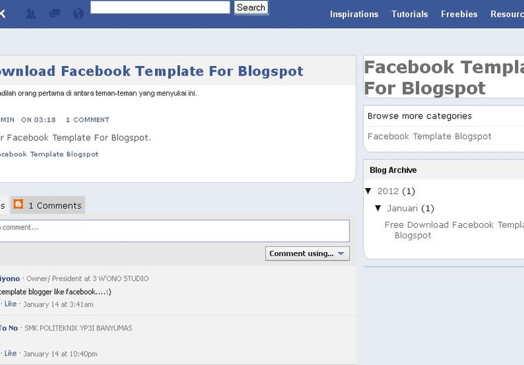 Detail Template Facebook Blogger Nomer 13