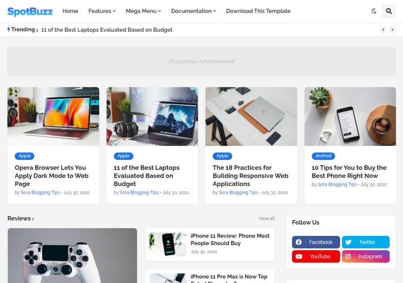 Detail Template Facebook Blogger Nomer 17