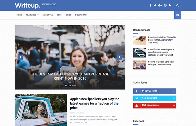 Detail Template Facebook Blogger Nomer 6
