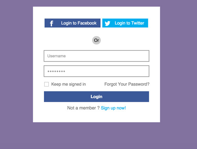 Detail Template Facebook Html Css Nomer 35