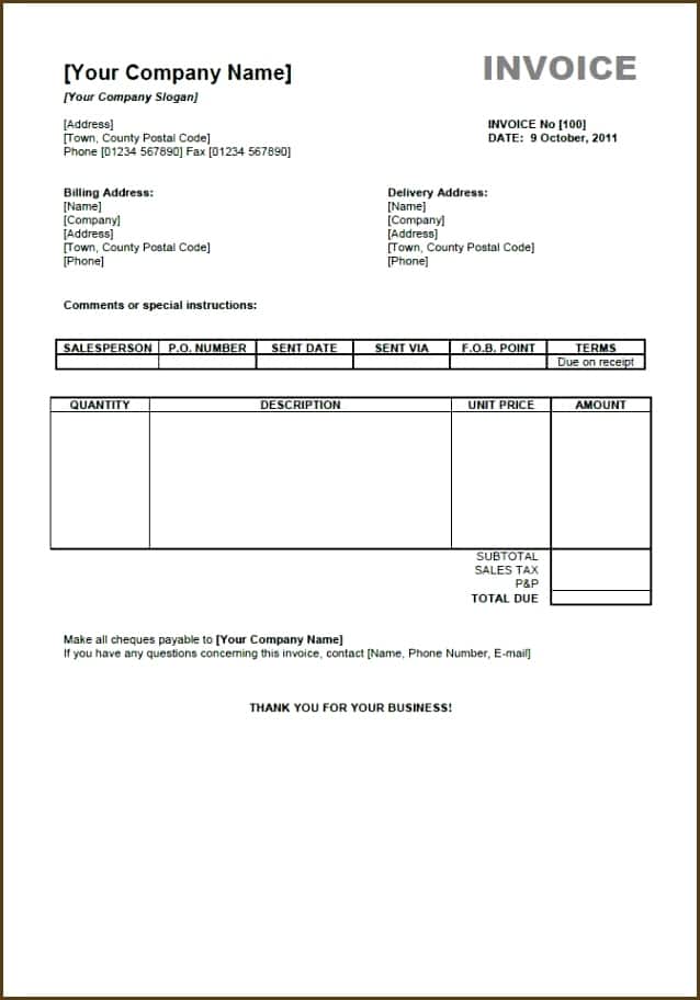 Detail Template Faktur Penjualan Nomer 3