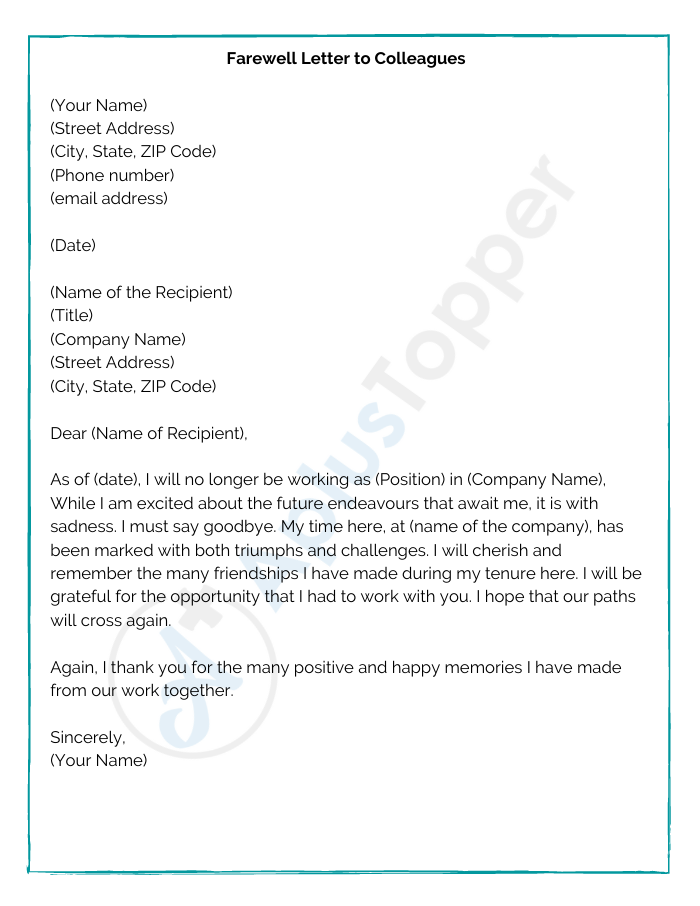 Detail Template Farewell Email To Colleagues Nomer 37