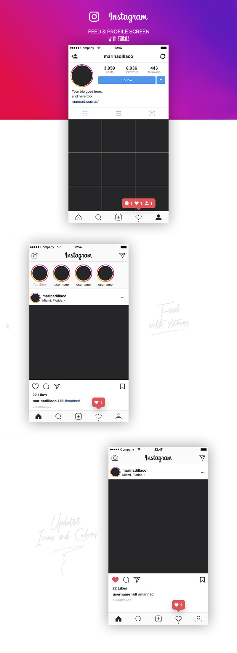 Detail Template Feed Instagram Cdr Nomer 28