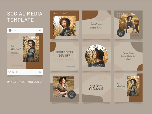 Detail Template Feed Instagram Cdr Nomer 32