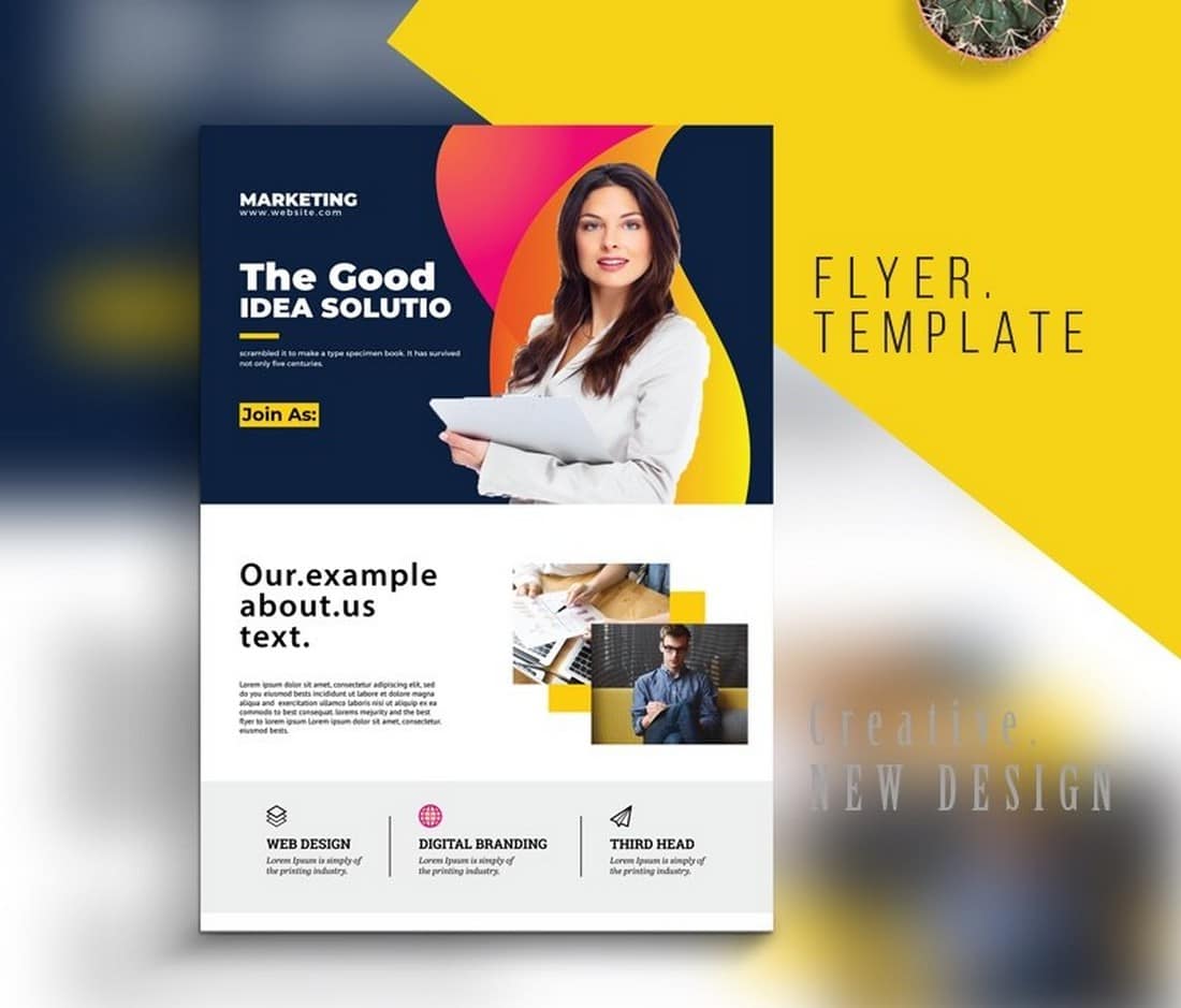 Detail Template Flyer Gratis Nomer 25