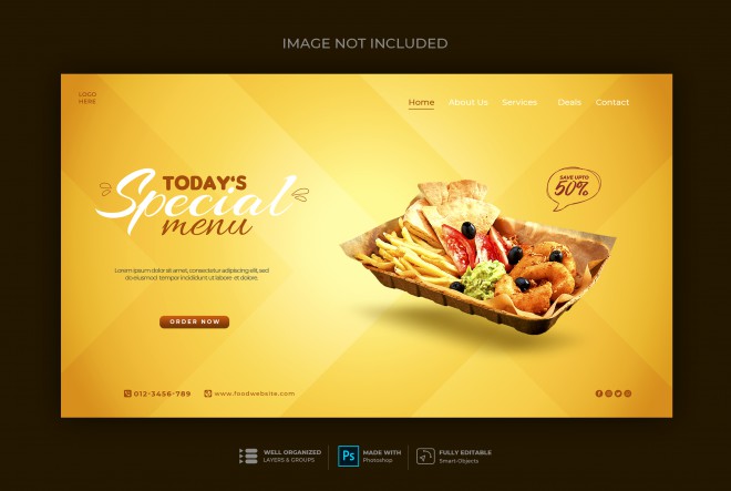 Detail Template Food Psd Nomer 28