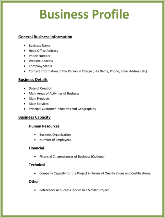 Detail Template For Company Profile In Word Nomer 24