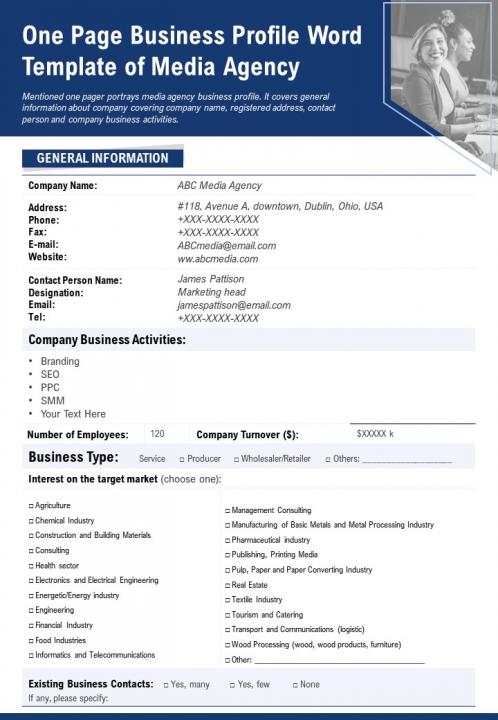 Detail Template For Company Profile In Word Nomer 46