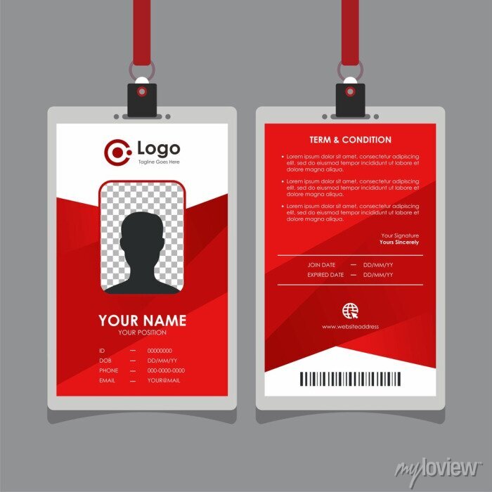 Detail Template For Id Card Design Nomer 23