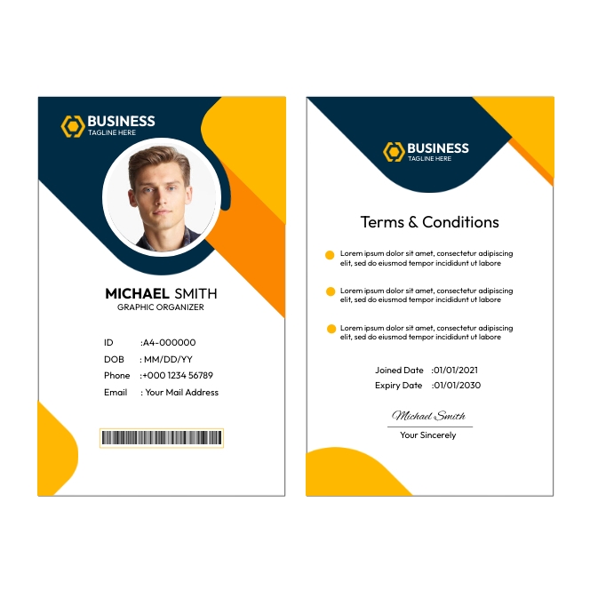 Detail Template For Id Card Design Nomer 24