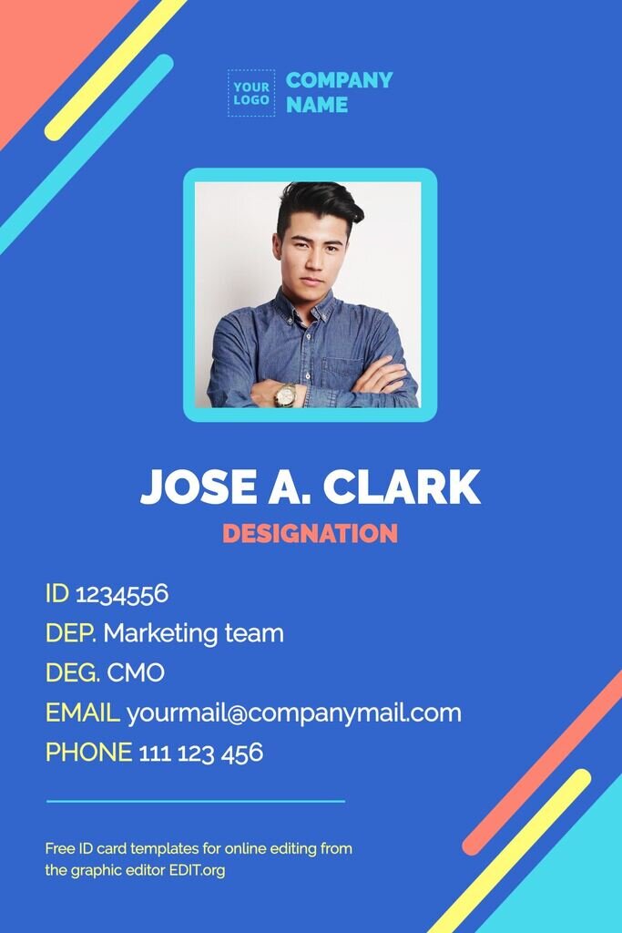 Detail Template For Id Card Design Nomer 27