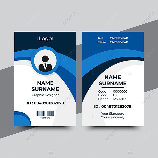 Detail Template For Id Card Design Nomer 5