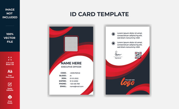 Detail Template For Id Card Design Nomer 10