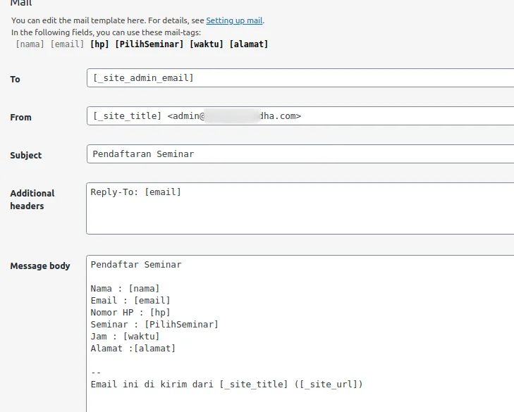 Detail Template Form Pendaftaran Nomer 35