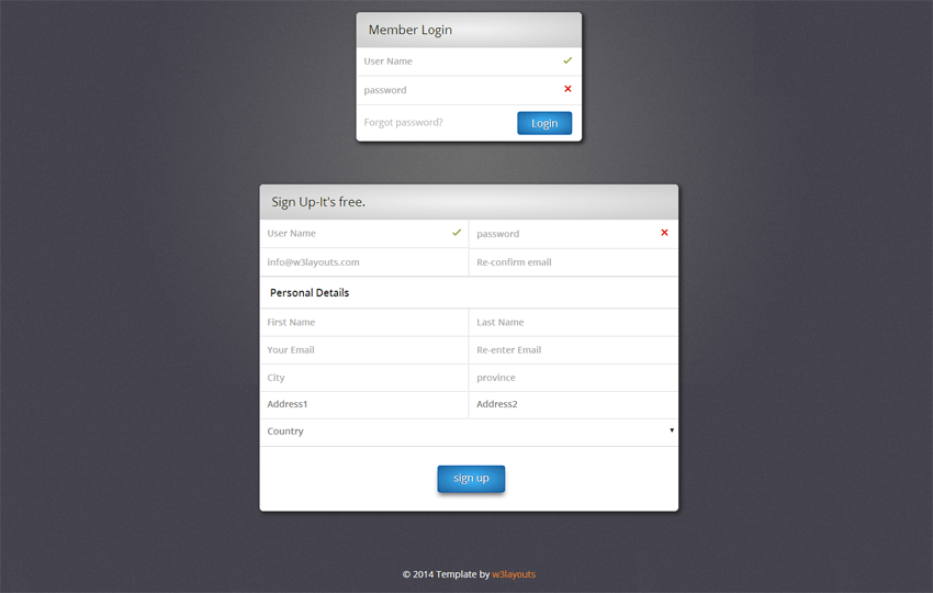 Detail Template Form Web Nomer 2