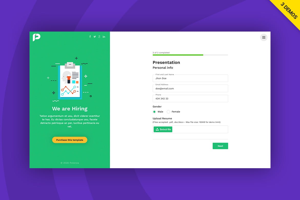 Detail Template Form Web Nomer 25