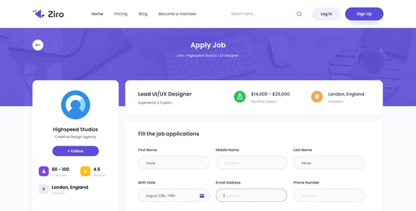 Detail Template Form Web Nomer 5