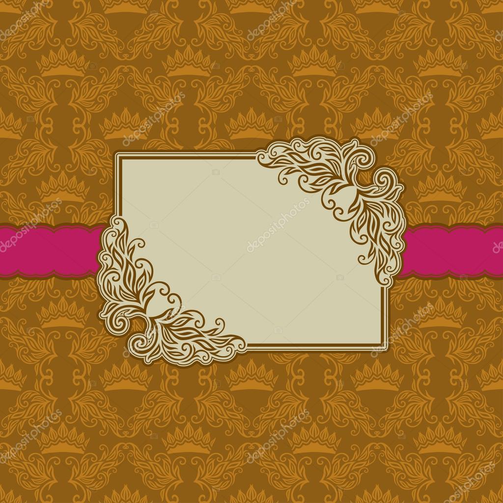 Detail Template Frame Design For Greeting Card Nomer 11