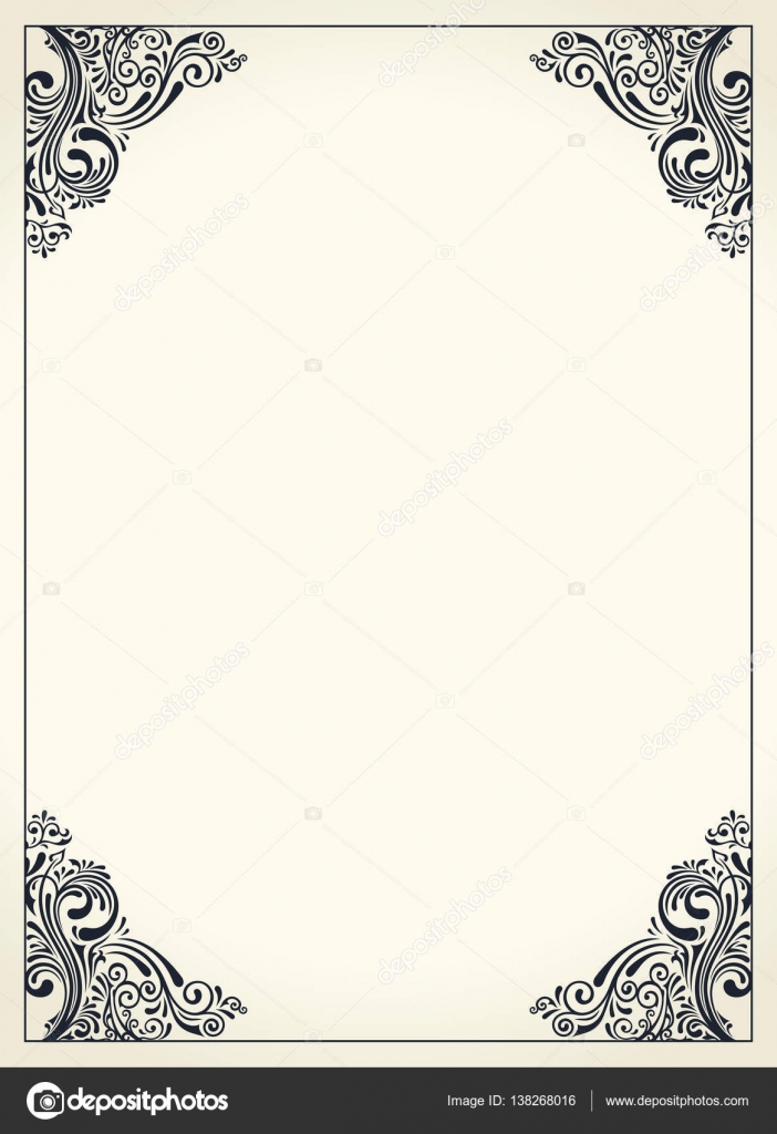 Detail Template Frame Design For Greeting Card Nomer 22