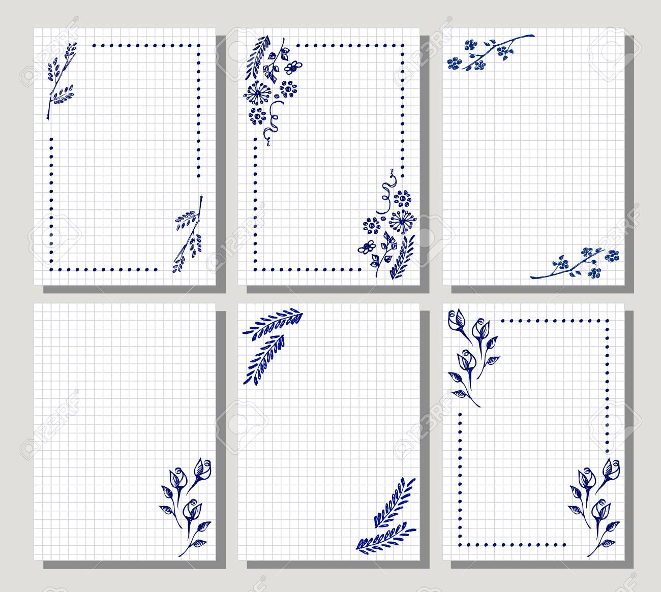 Detail Template Frame Design For Greeting Card Nomer 26
