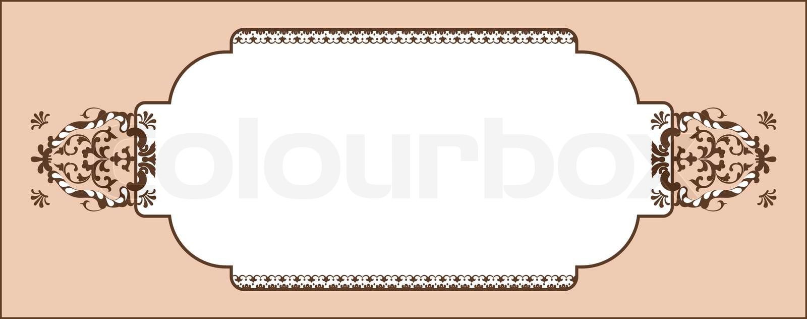 Detail Template Frame Design For Greeting Card Nomer 29